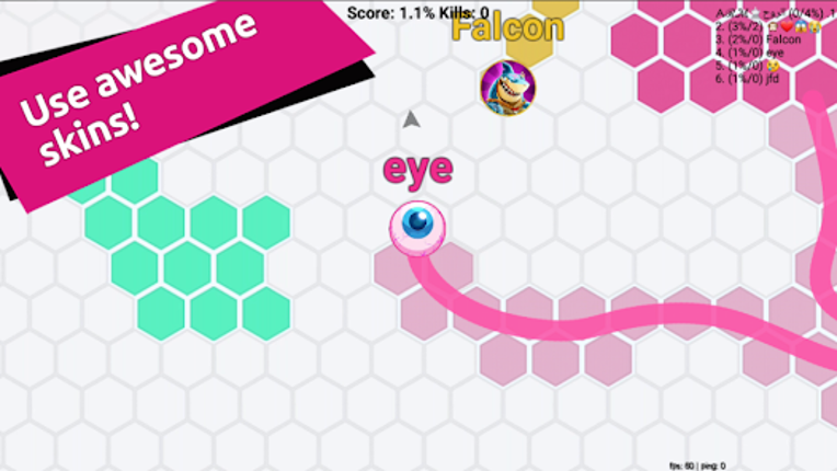 Hexa io Online Hexagon action screenshot