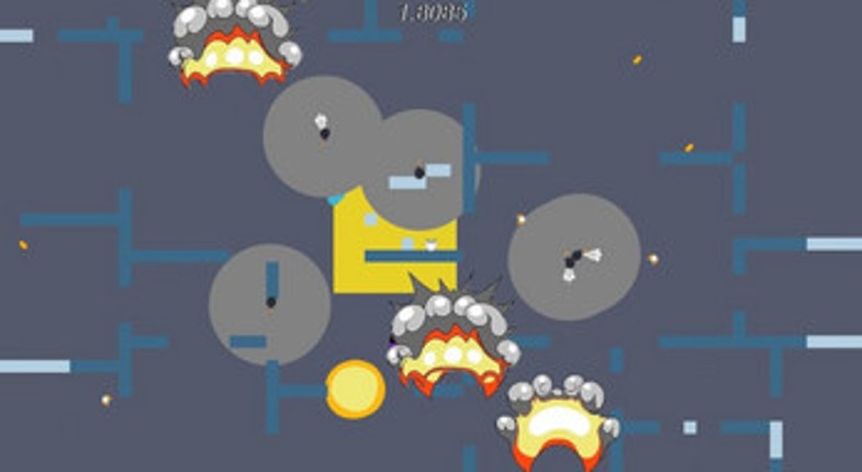 Space station under attack Image