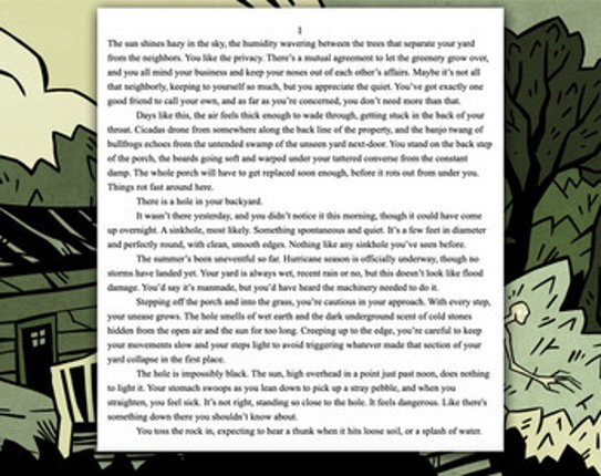 In the Pit of Your Stomach: An Interactive Horror Story Image