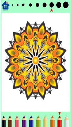 Mandala Coloring book-finger Image