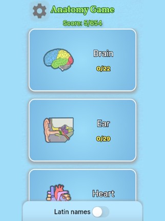 Anatomy Game screenshot