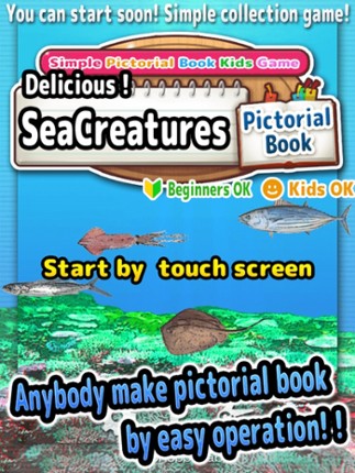 Delicious! SeaCreatures -Simple Pictorial Book Kids Game - screenshot