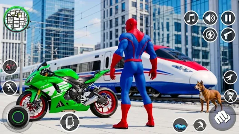Spider Rope Hero Rescue City Image