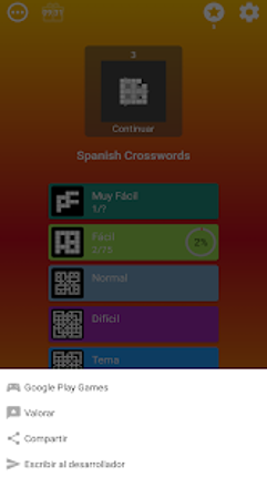 Crucigrama en español Image