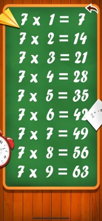 Multiplication table math game Image
