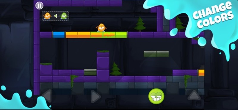 Sneaky splatter Green Blob run Image