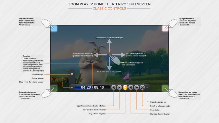 Zoom Player screenshot