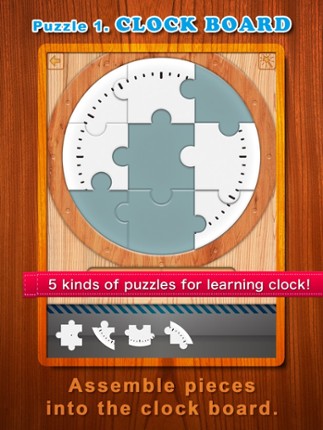 Clockwork Puzzle - Learn to Tell Time screenshot