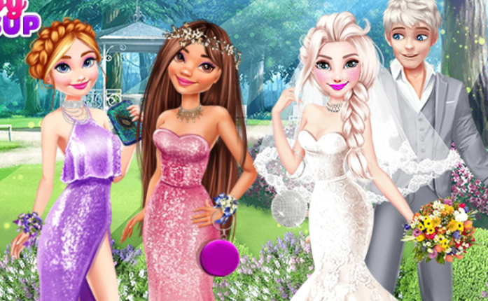 Elsa's Wonderland Wedding Game Cover