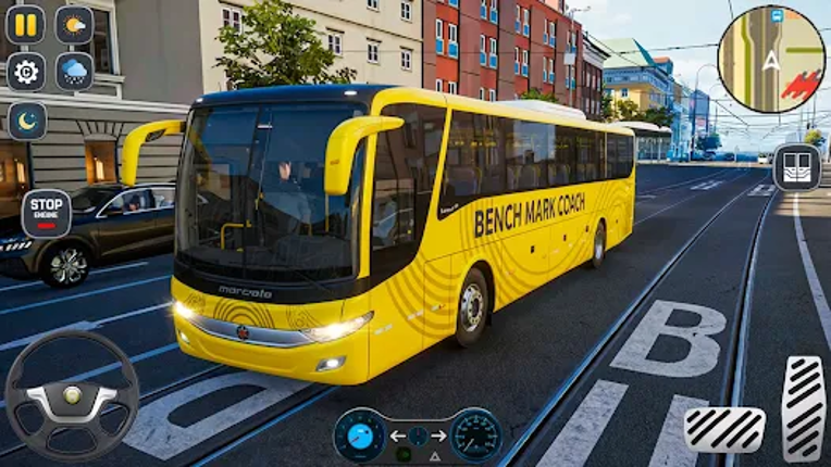 US Bus Game Sim Coach Driving screenshot