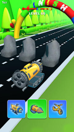 Shape Transform Race Game screenshot