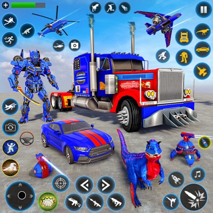 Police Truck Robot Car Game 3D Image