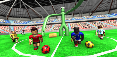 Rainbow Football Friends 3D Image