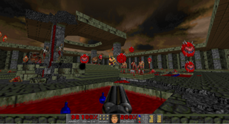 Doom 2 wad: Crimson Temple screenshot