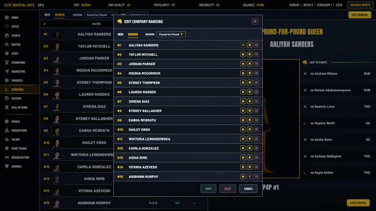 MMA Sim King screenshot