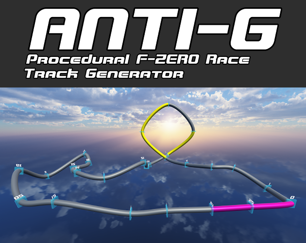 Games like ANTI-G: Procedural F-Zero Race Track Generator