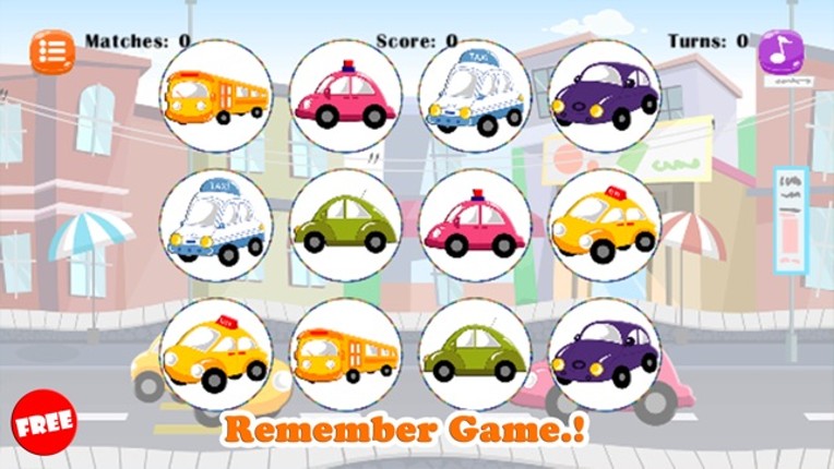 Car Quest - Vehicle Matching Cards Games For Kids screenshot