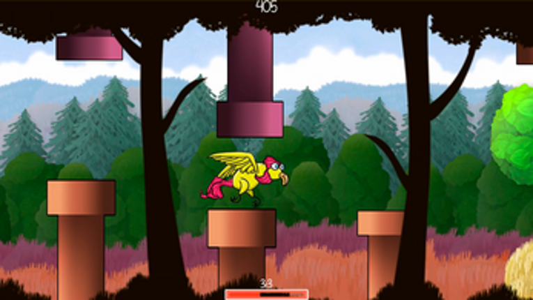 Flappy Bird in extra beautiful world Image