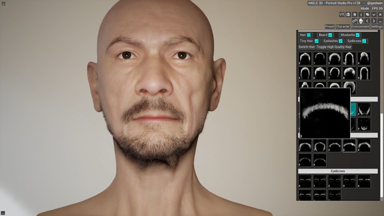 HAELE 3D - Portrait Studio Pro - Drawing References screenshot