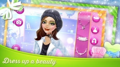 Ladies in Stylish Hats - Teens beauty salon Image