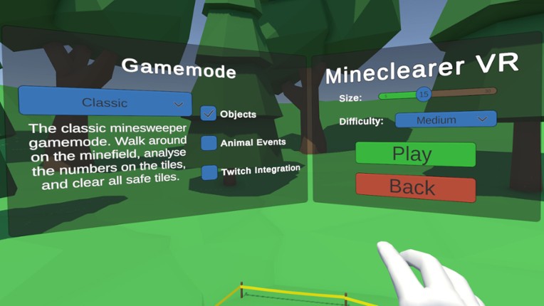 Mineclearer VR screenshot