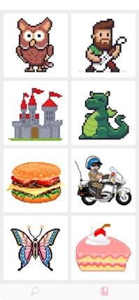 Pixel Art – Coloring Book Image