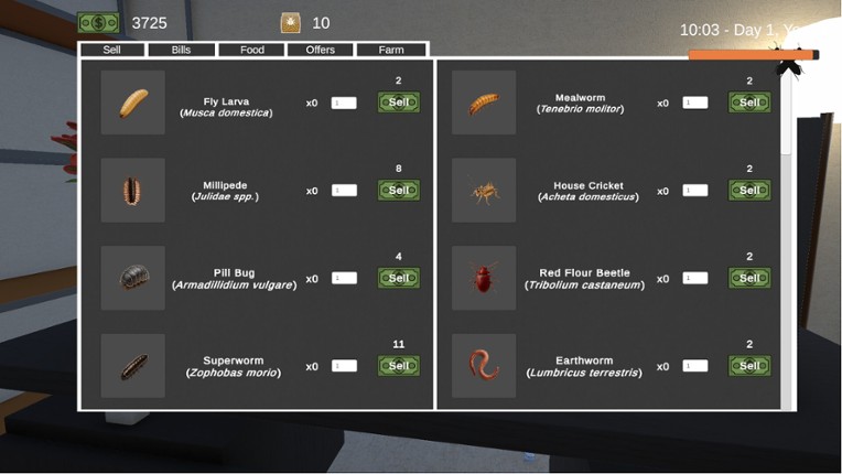 BugLab Simulator screenshot