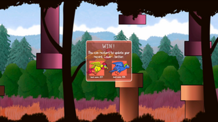 Flappy Bird in extra beautiful world Image