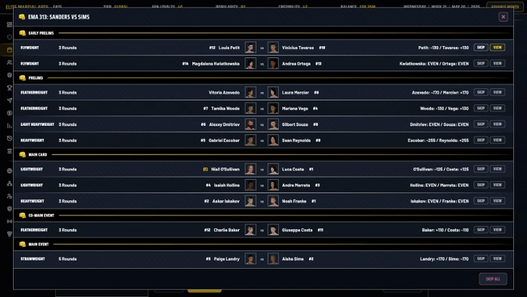 MMA Sim King Image