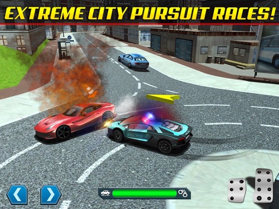 Police Chase Traffic Race Real Crime Fighting Road Racing Game Image