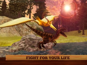 Flying Pterodactyl Dino Wildlife 3D Image