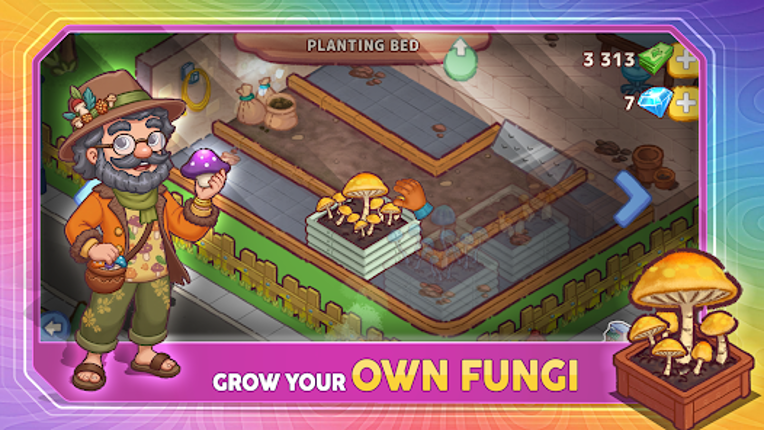 Shroomtopia: Trippy Farm Game screenshot
