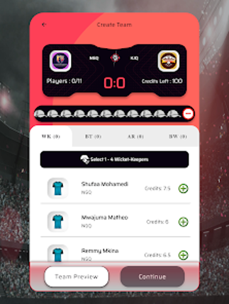 11cricketers screenshot