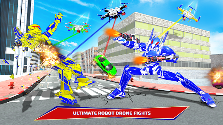 Police Eagle Robot Bike Game Image