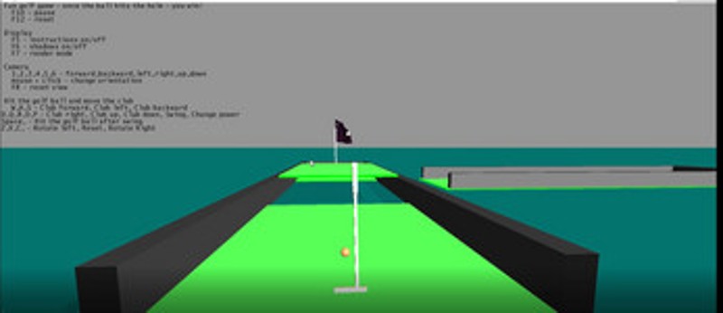 C++ Golf Game screenshot