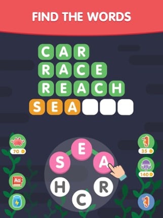 Word Search Sea Game screenshot