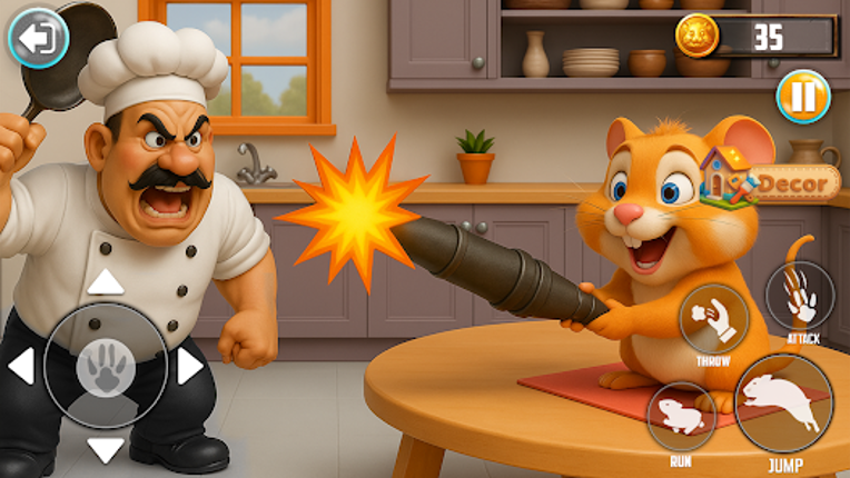Chef vs Mouse Prank Game screenshot