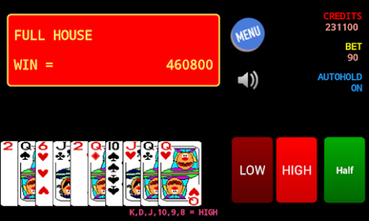Jolly Card Poker screenshot