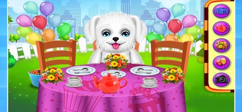 Puppy Surprise Tea Party Game screenshot