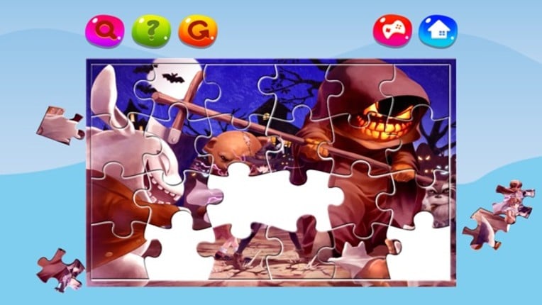 Cartoon Jigsaw Puzzles Box for Happy Halloween Image