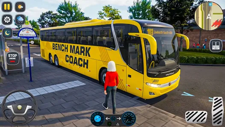 US Bus Game Sim Coach Driving screenshot