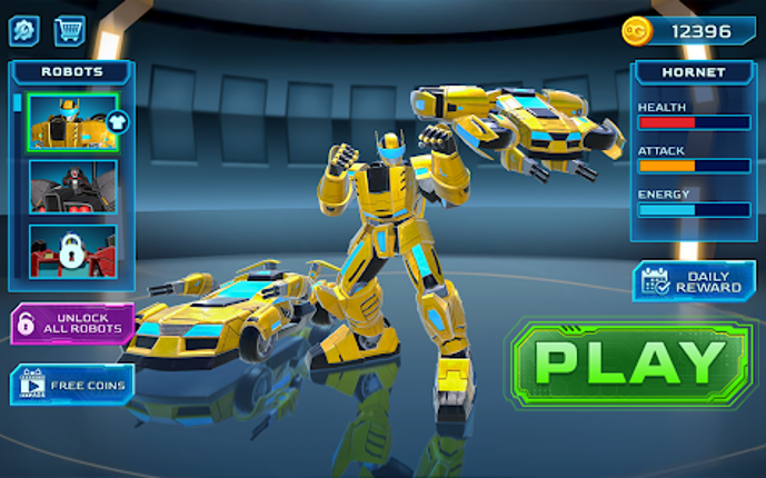 Robot Car Transform Fight Game screenshot