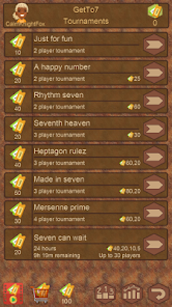 Get To 7, merge puzzle game screenshot