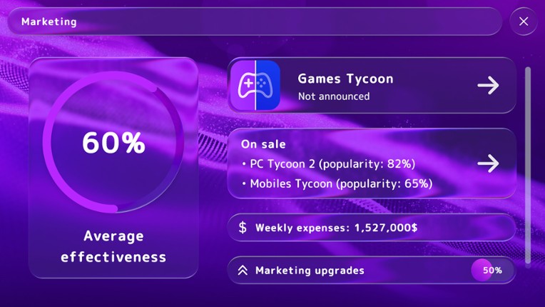 Games Tycoon screenshot