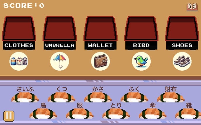 Learn Japanese Kana & Vocab with Sushi screenshot