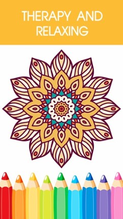 Mandala Coloring Book - Adult Colors Therapy Free Stress Relieving Pages Free screenshot