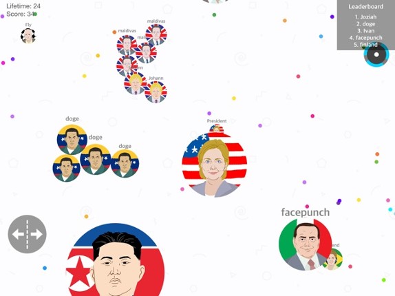 Presidents War: Eat Dot Game - multiplayer cell eater in paradise hocus screenshot