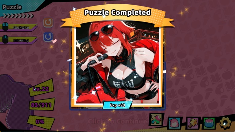 THROUGH TIME·SUMMER OF GIRL PUZZLE screenshot