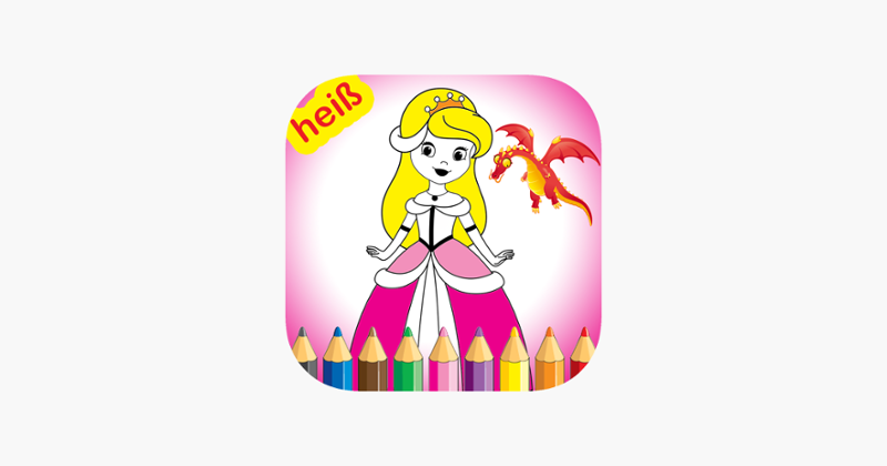 Ausmalbilder für Kinder Kleine Prinzessin Game Cover