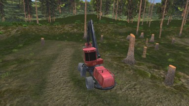 Forest Harvester Tractor 3D Image